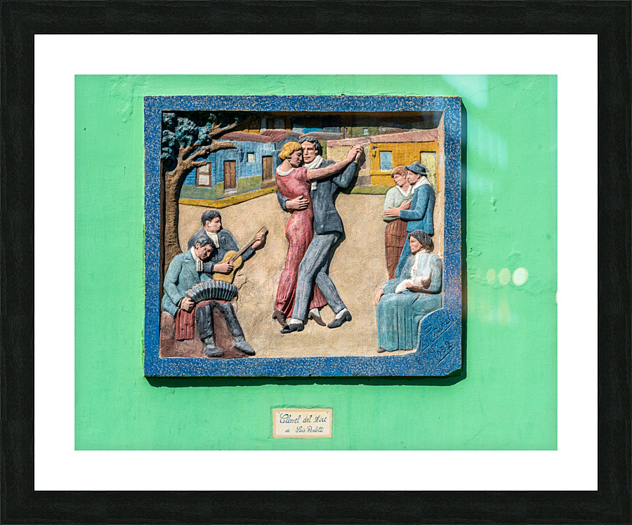 Carnation of the Air bas-relief painting by Luis Perlotti Picture Frame print