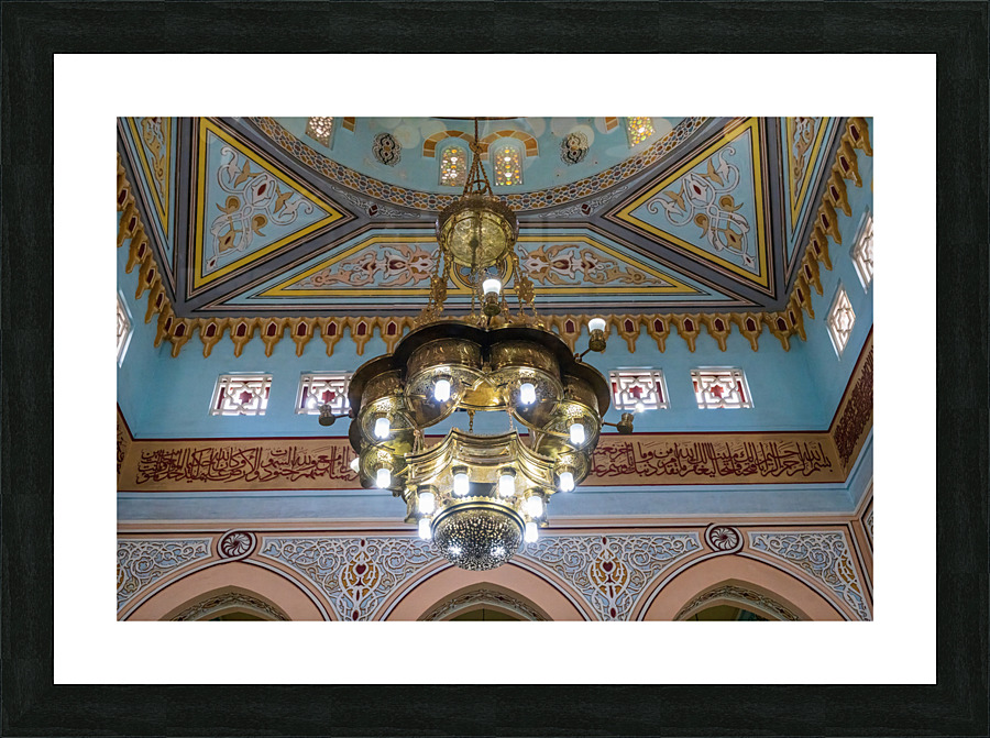 Interior of the dome in the Jumeirah Mosque open to visitors in  Picture Frame print
