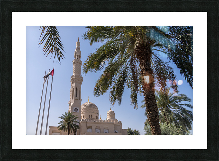 Jumeirah Mosque in Dubai which is open to visitors for education Picture Frame print