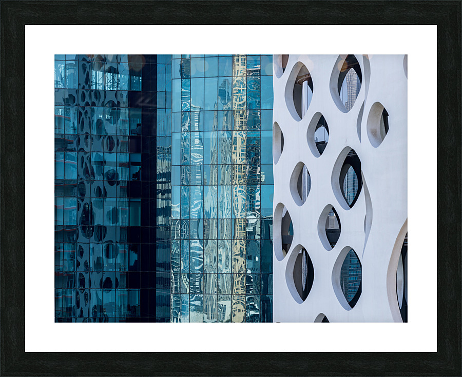 Detail of different designs on apartments in Business Bay Dubai Picture Frame print