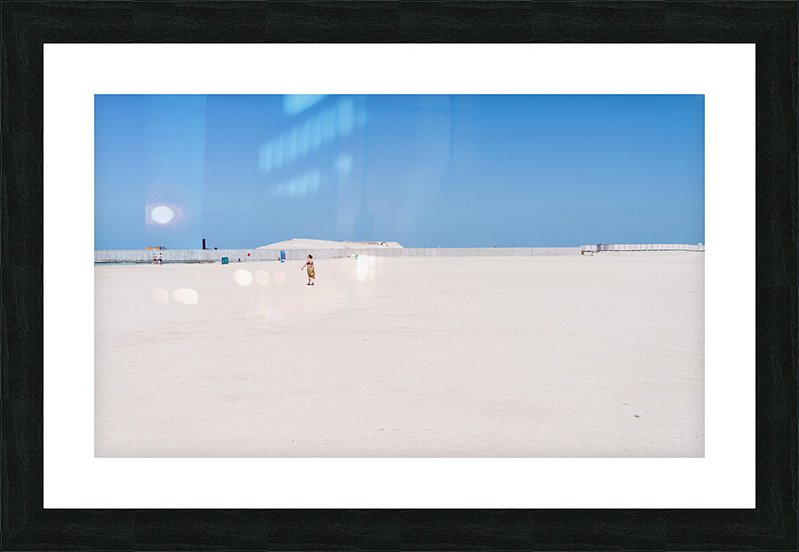 Modern apartments on the Dubai Canal close to Jumeirah beach Picture Frame print