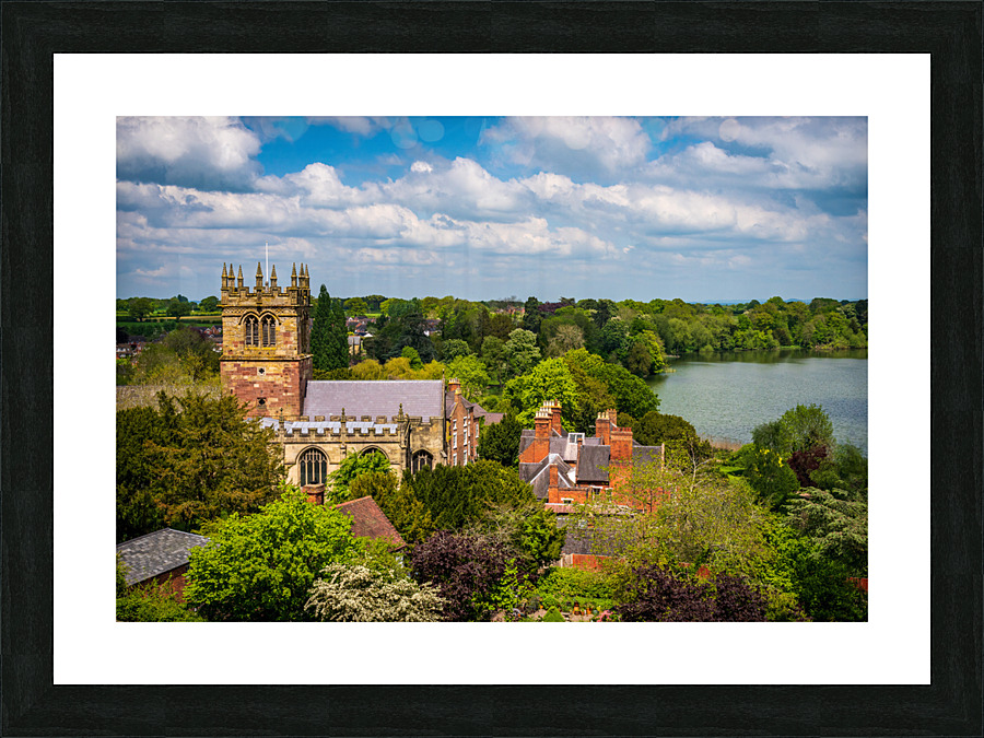 Parish church of St Marys in Ellesmere Shropshire Picture Frame print