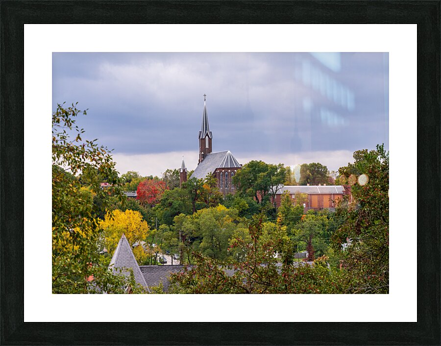 St John catholic church in Burlington in Iowa Picture Frame print