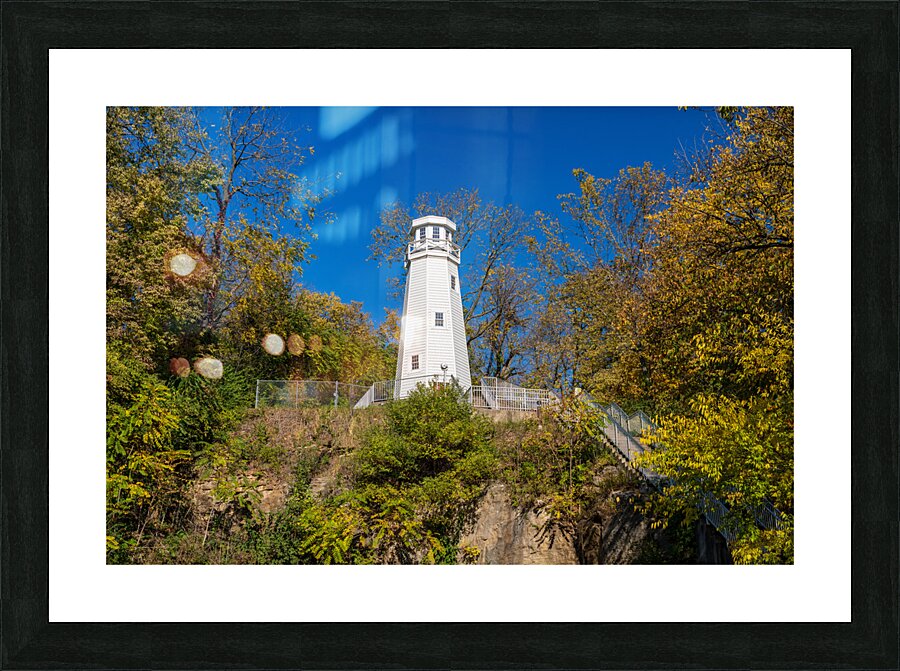 Mark Twain memorial lighthouse in Hannibal Missouri Picture Frame print