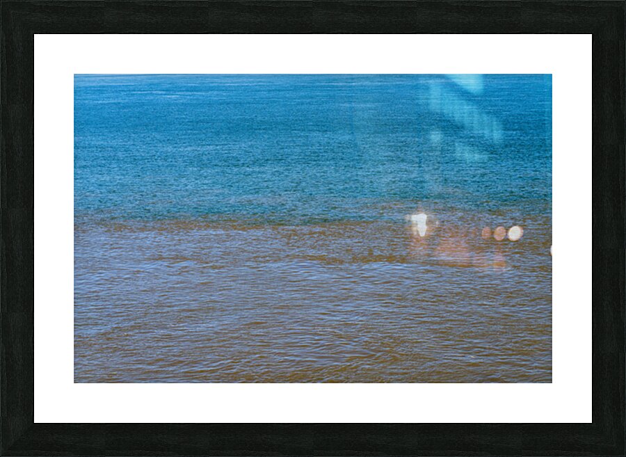 Blue clear water from Ohio river meets brown Mississippi Impression et Cadre photo