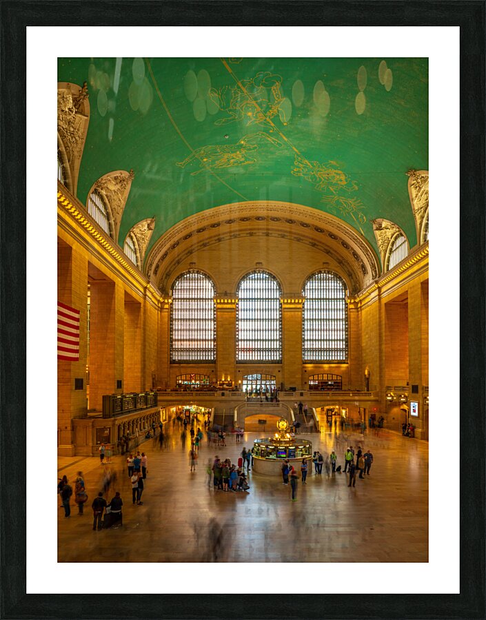 Interior of Grand Central Station in midtown Manhattan Picture Frame print