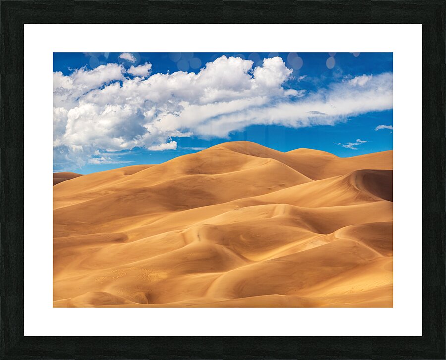 Panorama of Great Sand Dunes National Park  Framed Print Print