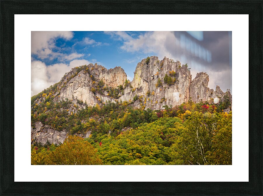 Seneca Rocks in West Virginia Picture Frame print