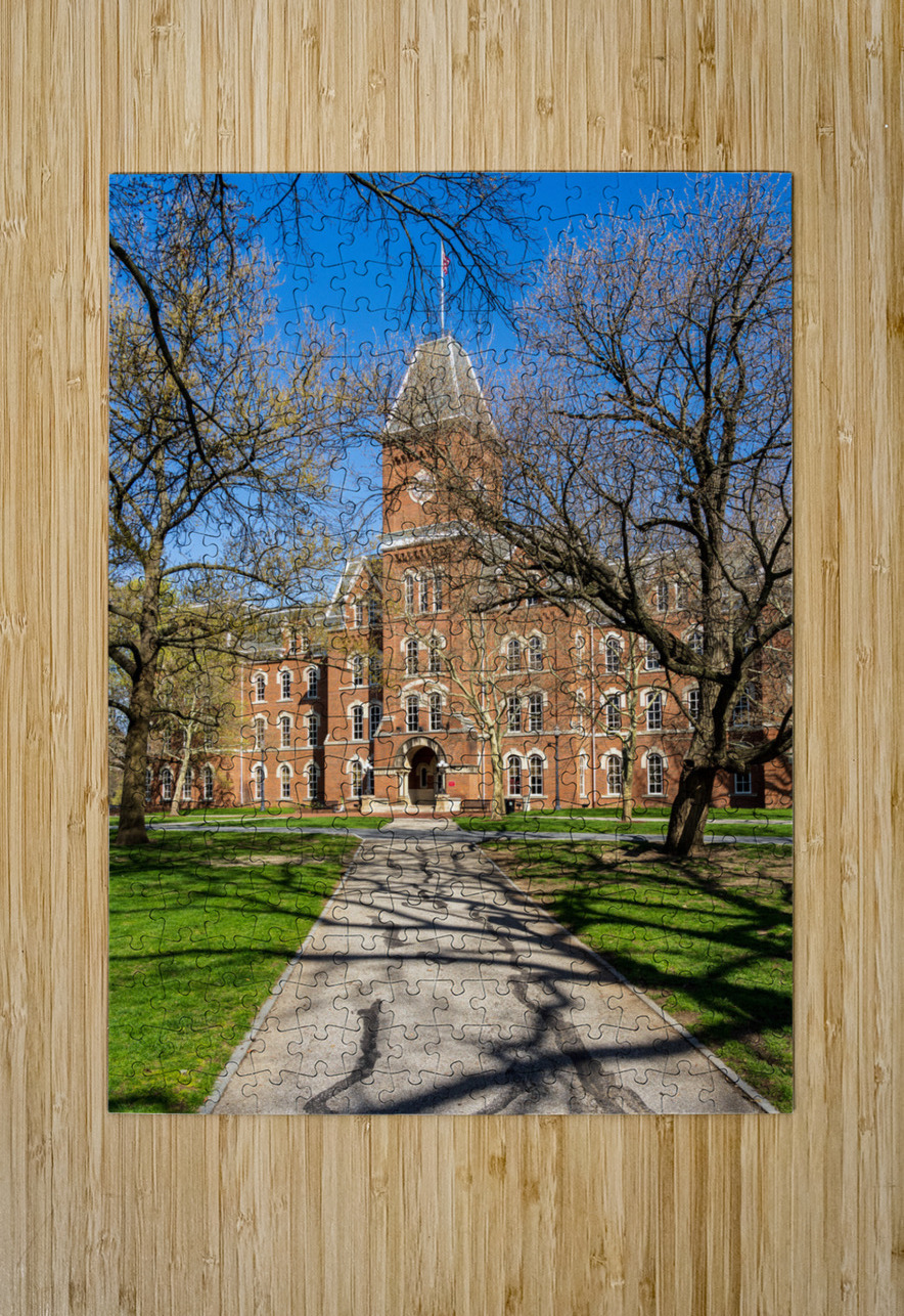Facade of iconic University Hall on the Oval at OSU in Columbus  Steve Heap Puzzle printing