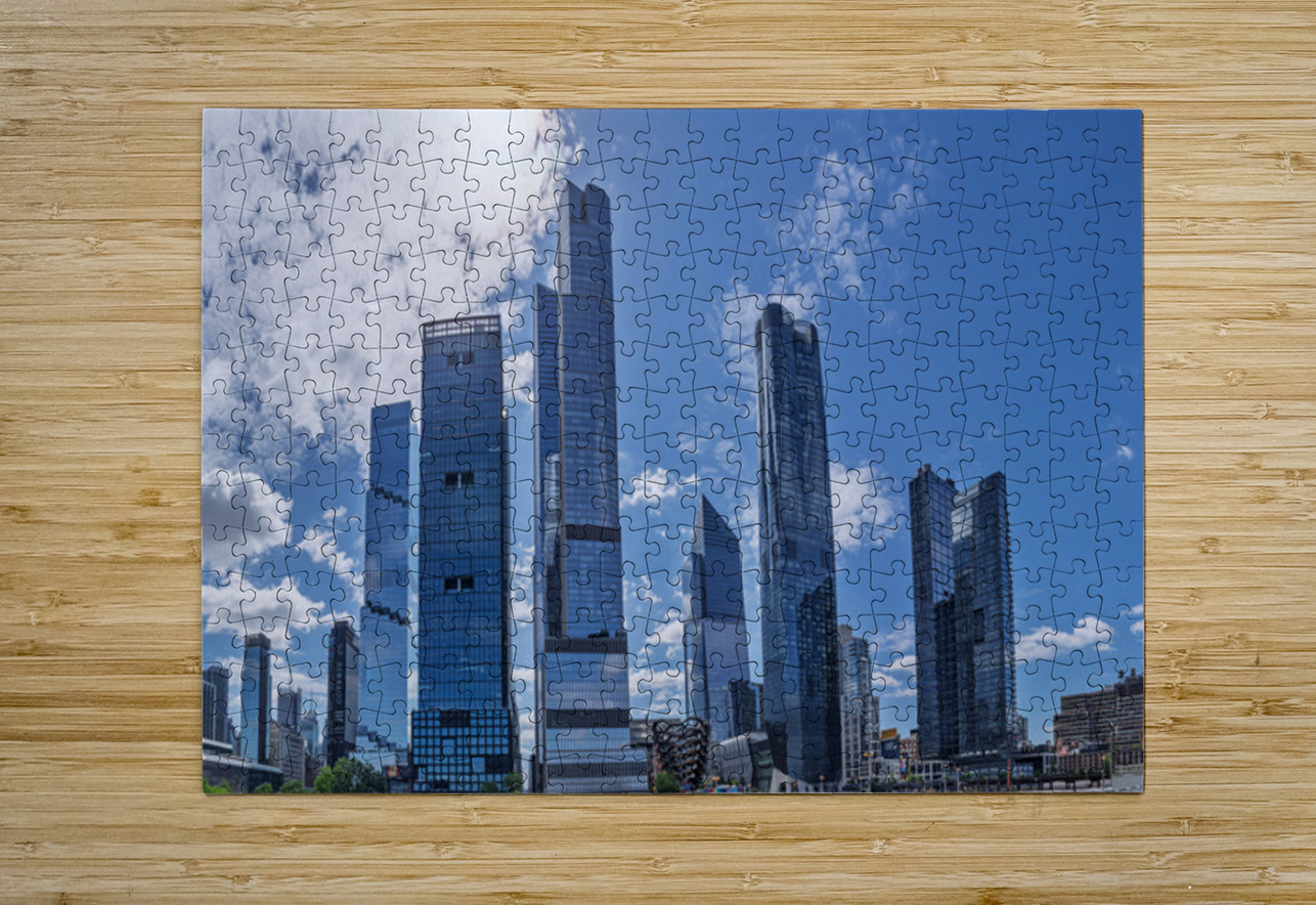 View of Hudson Yards buildings across the subway station platfor Steve Heap Puzzle printing