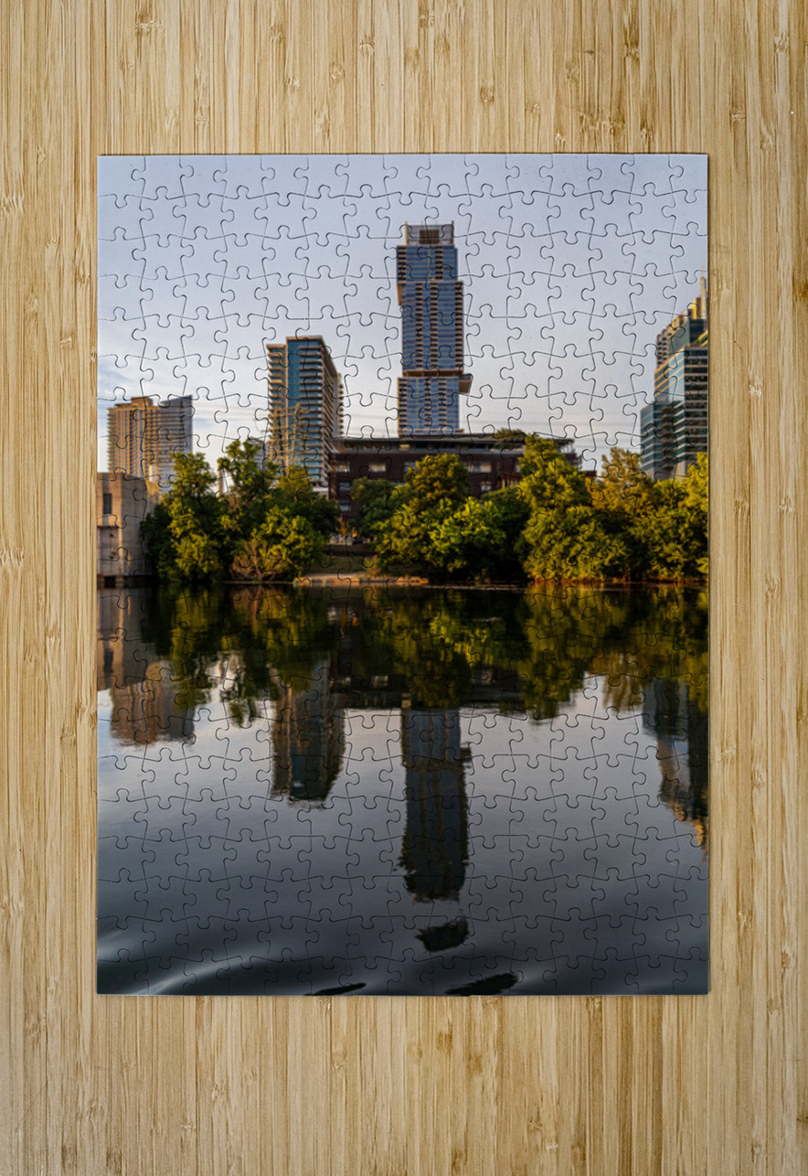 Austin Central Library with Jenga building Texas Steve Heap Puzzle printing