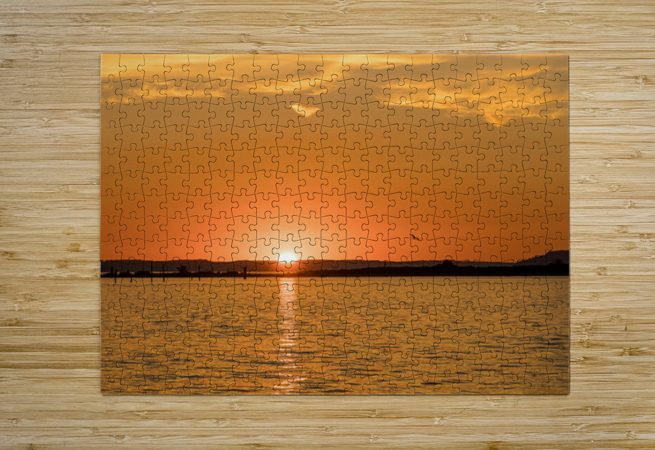 Dramatic sunset clouds over Possession Sound Everett in Washingt Steve Heap Puzzle printing