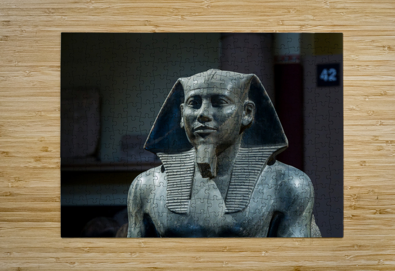 Head of the famous Khafre statue carved from  anorthosite gneiss Steve Heap Puzzle printing
