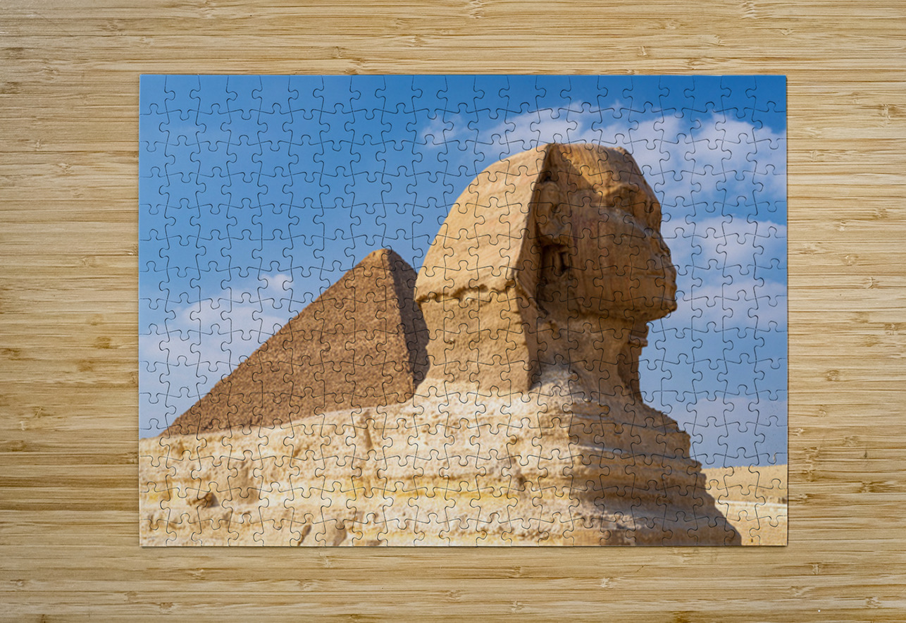 Great Pyramid behind Sphinx at Giza Egypt Steve Heap Puzzle printing