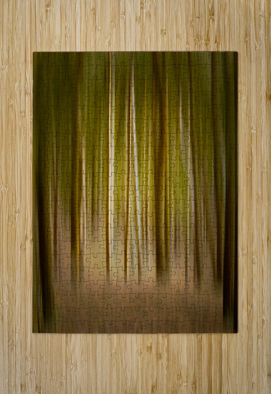 Path through pine trees with intentional camera movement Steve Heap Puzzle printing