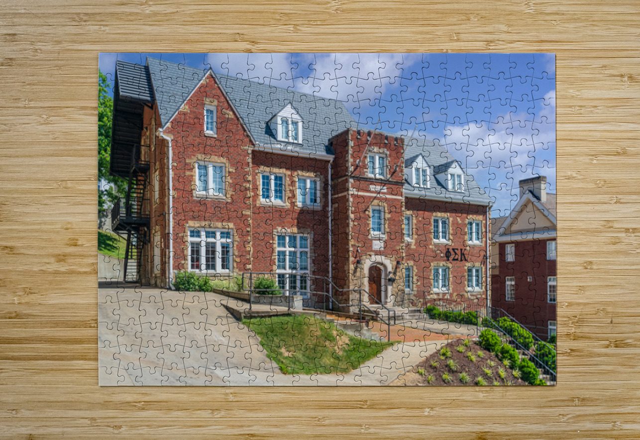 Phi Sigma Kappa Fraternity House at WVU Morgantown West Virginia Steve Heap Puzzle printing