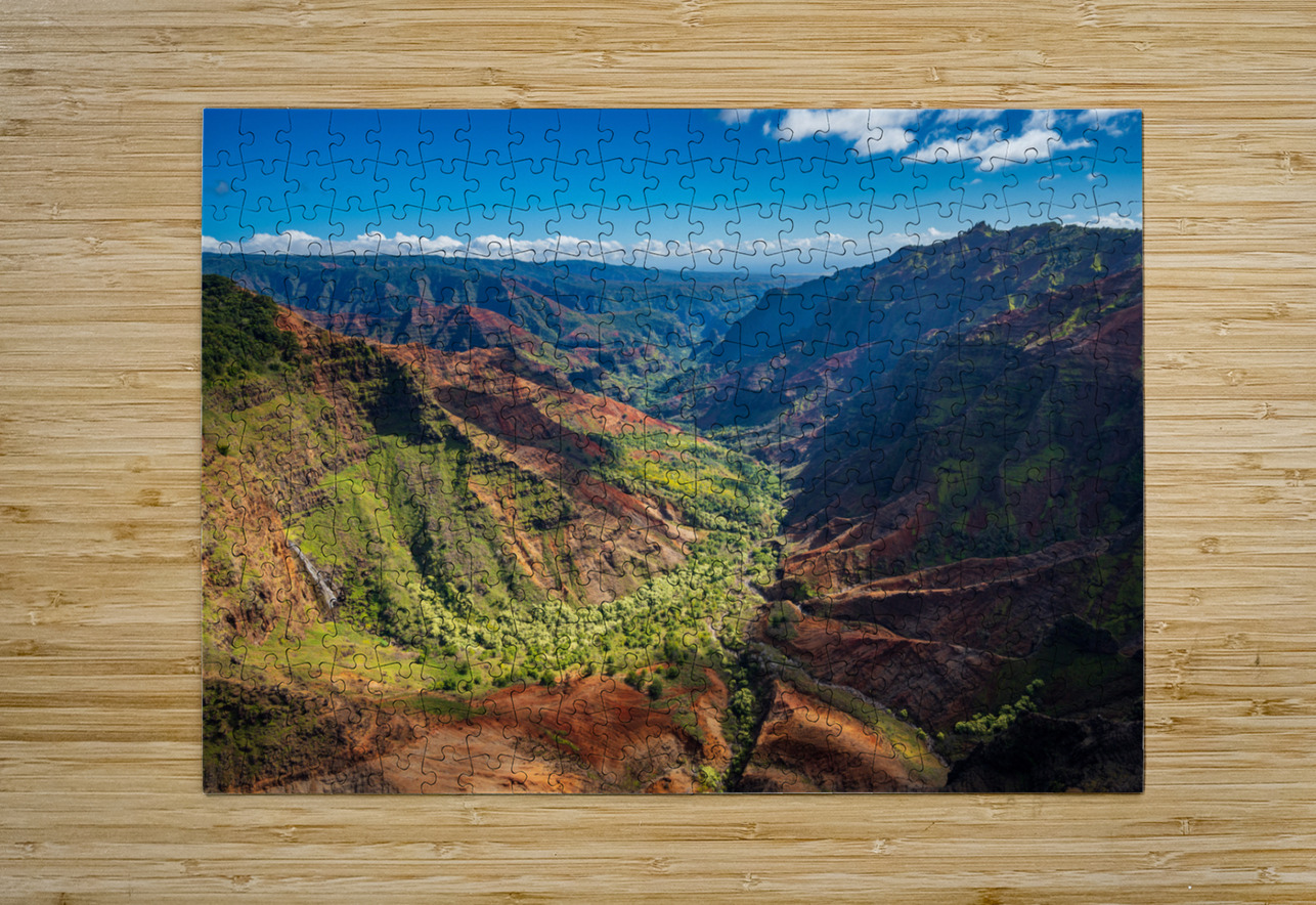 View down Waimea Canyon on Kauai Steve Heap Puzzle printing