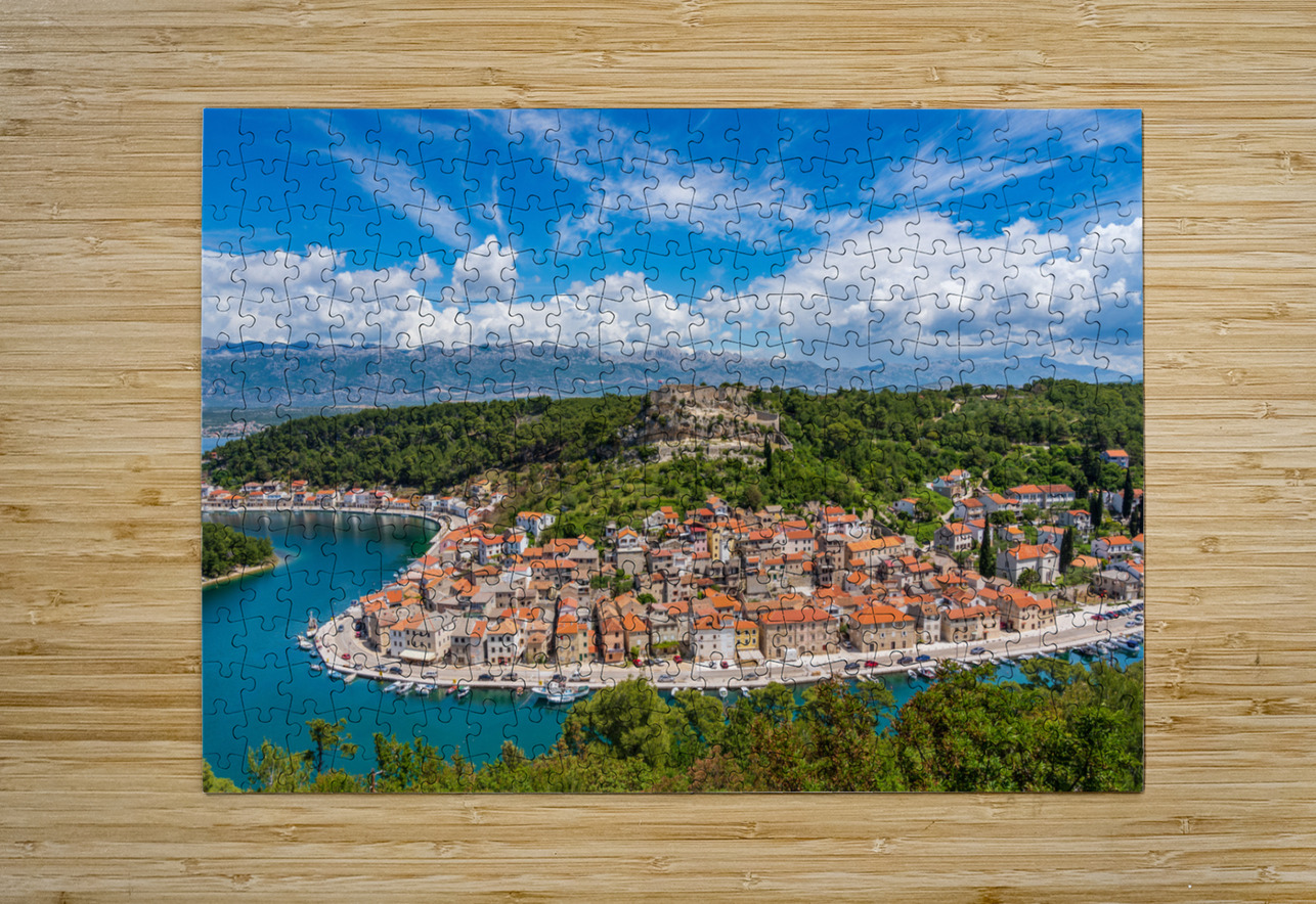 Picturesque small riverside town of Novigrad in Croatia Steve Heap Puzzle printing