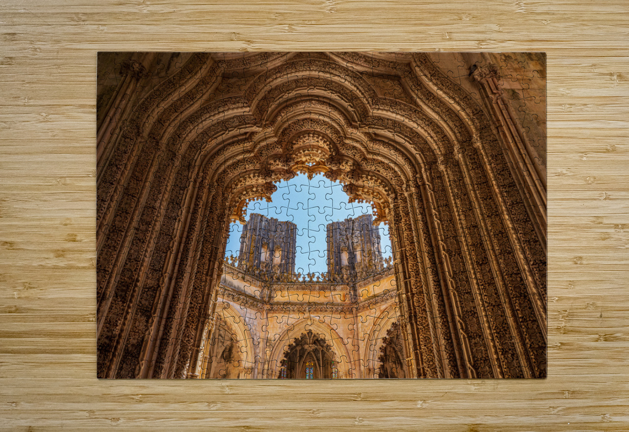 Unfinished chapel at the Monastery of Batalha Steve Heap Puzzle printing