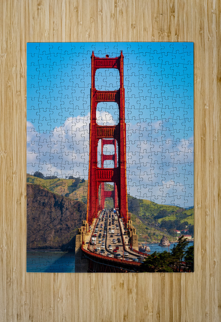 Golden Gate Bridge from state park Steve Heap Puzzle printing