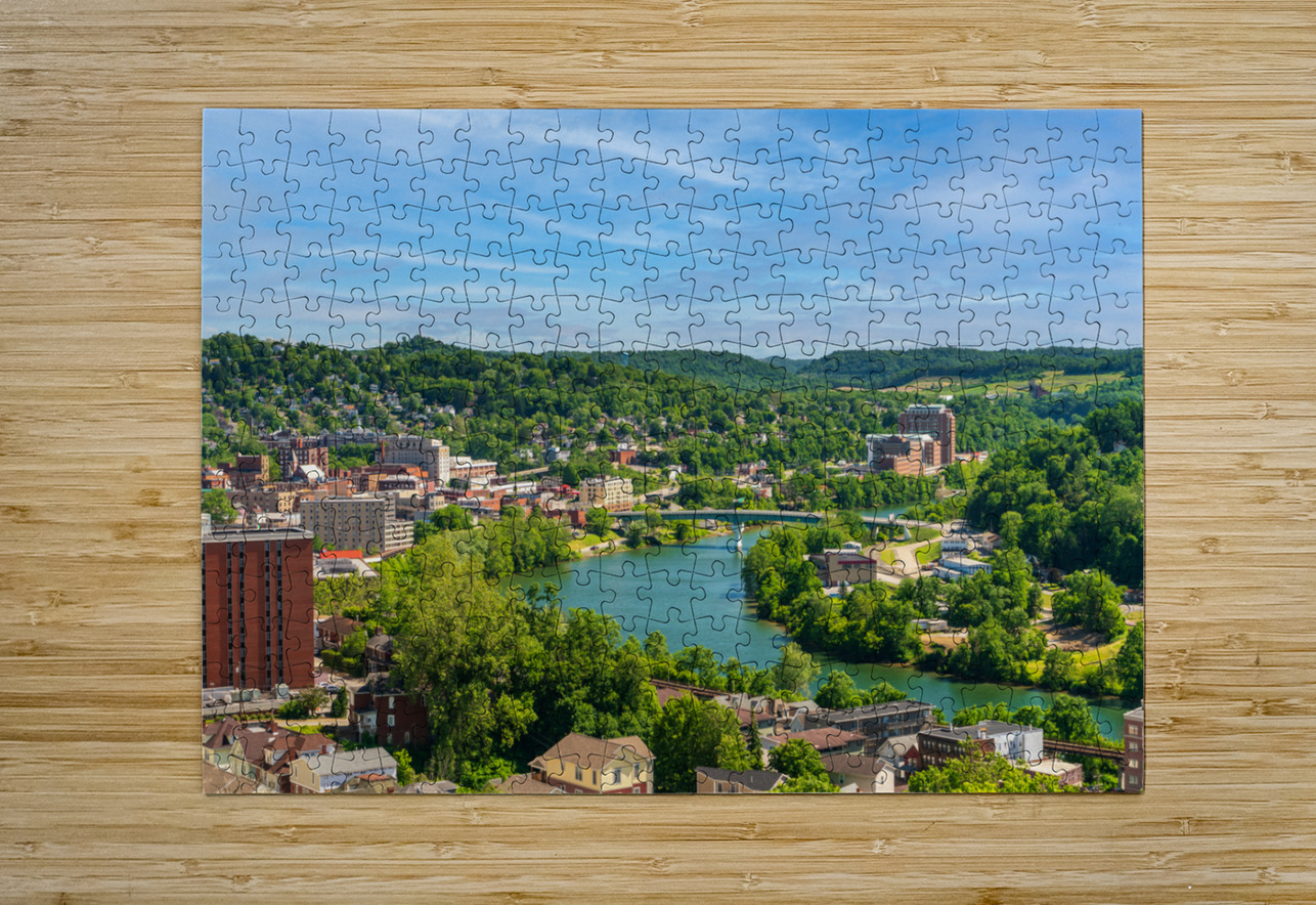 Overview of City of Morgantown WV Steve Heap Puzzle printing