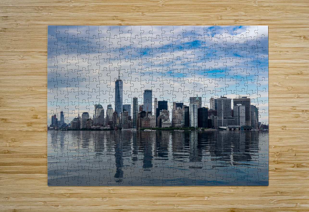 Panorama of Manhattan with calm artificial water Steve Heap Puzzle printing
