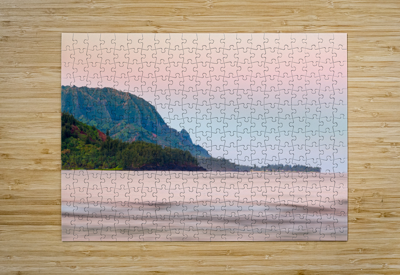 Headland of Hanalei on island of Kauai Steve Heap Puzzle printing