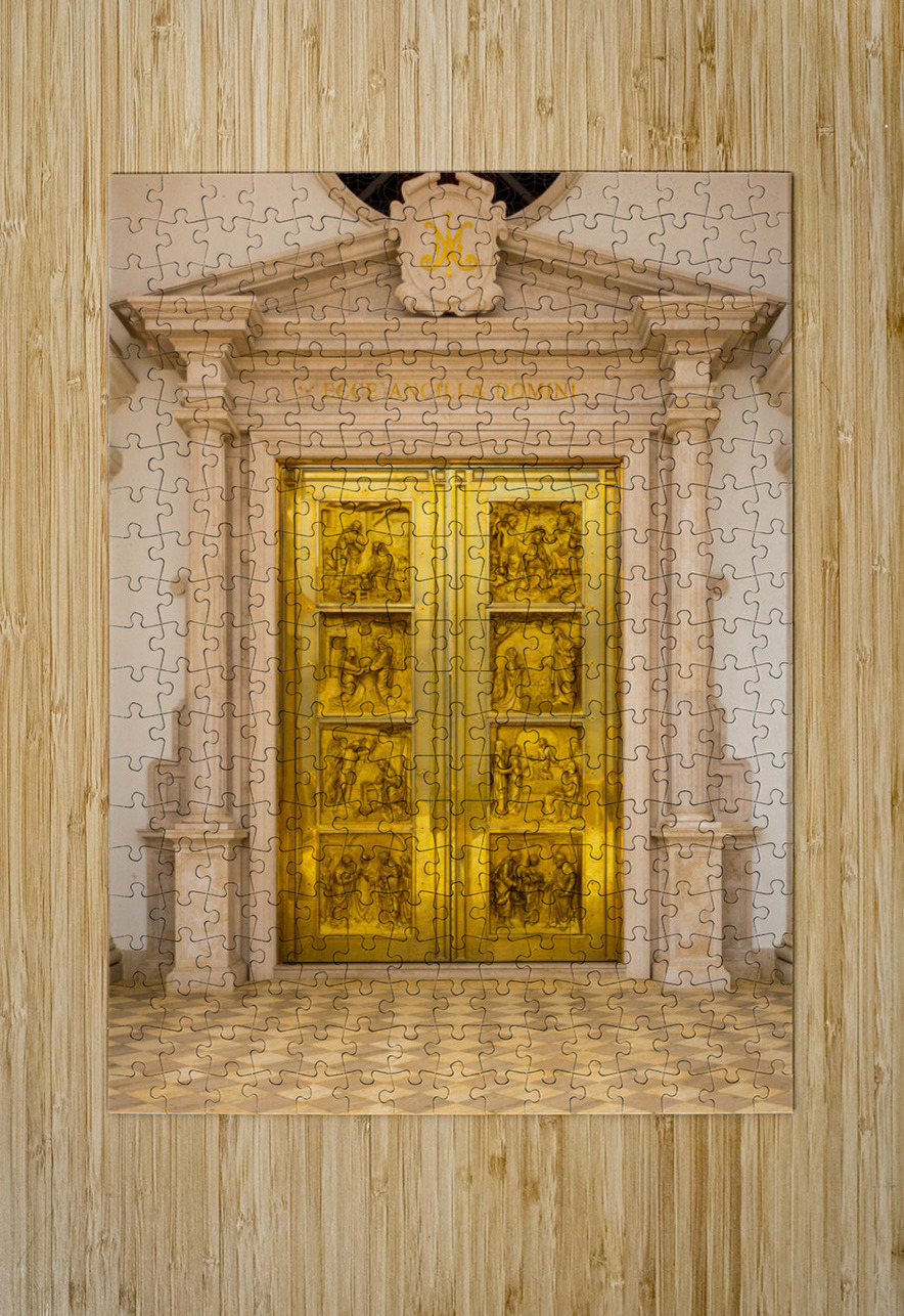 Gold doors Basilica of Mongomo in Equatorial Guinea Steve Heap Puzzle printing