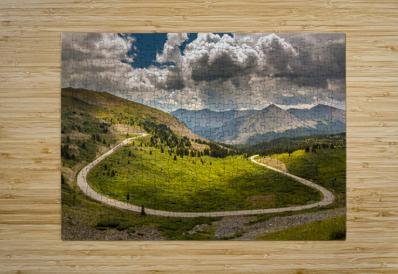 Large horseshoe bend on Cottonwood pass Steve Heap Puzzle printing