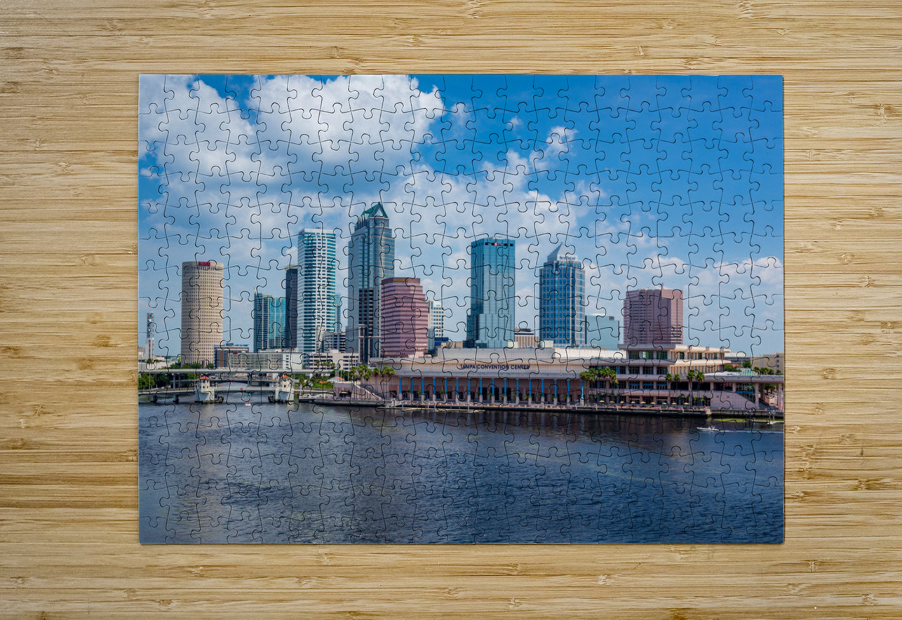 City skyline of Tampa Florida during the day Steve Heap Puzzle printing