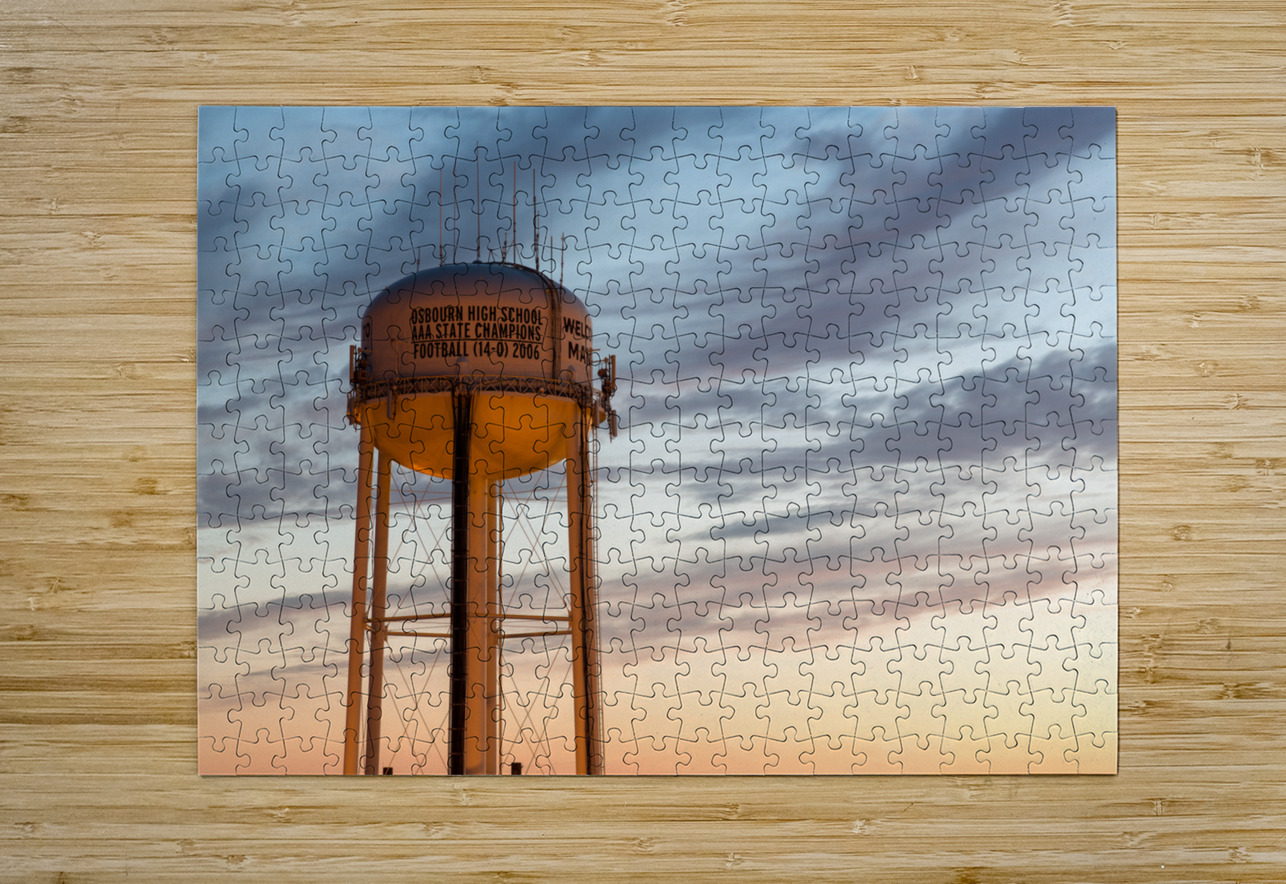 Water tower in Manassas Virginia Steve Heap Puzzle printing