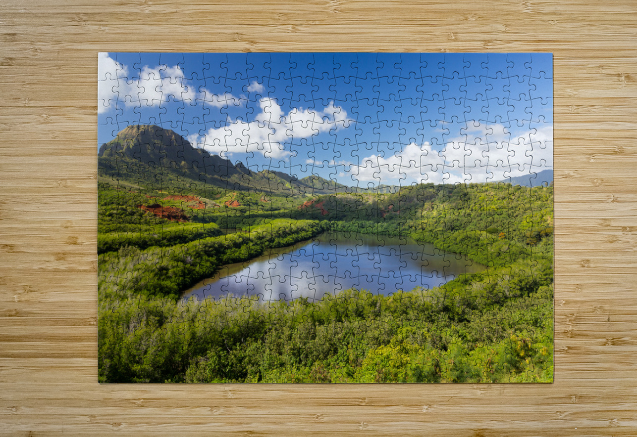 Menehune fishpond Kauai Hawaii Steve Heap Puzzle printing