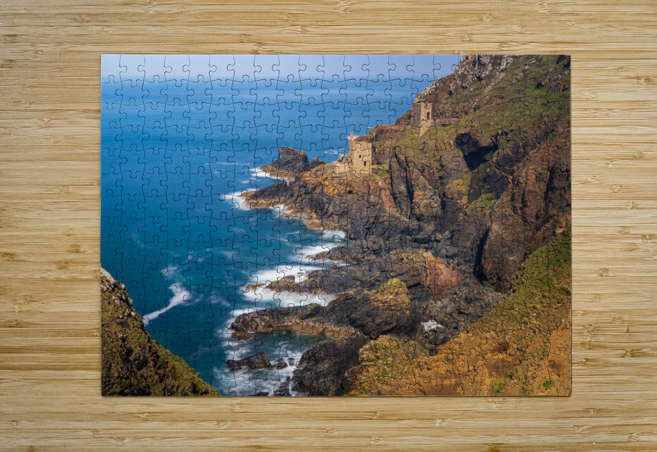 Long duration image of the ruins at Botallack tin mine Steve Heap Puzzle printing