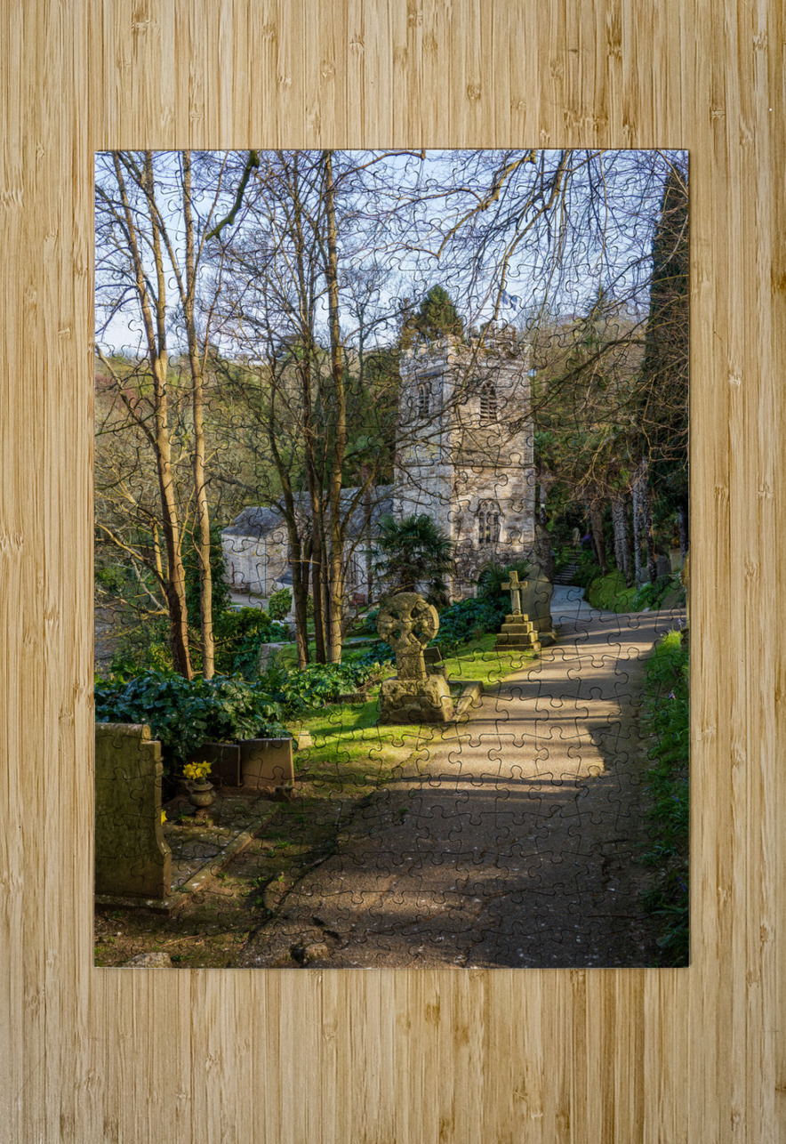 St Just in Roseland parish church in Cornwall UK Steve Heap Puzzle printing