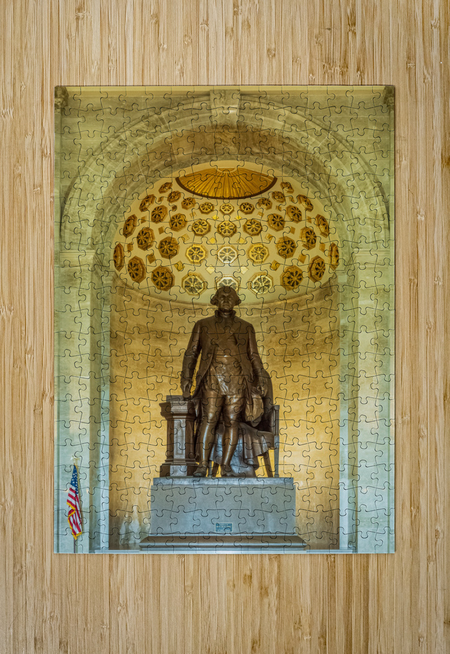 Statue of George Washington in Masonic Memorial Steve Heap Puzzle printing