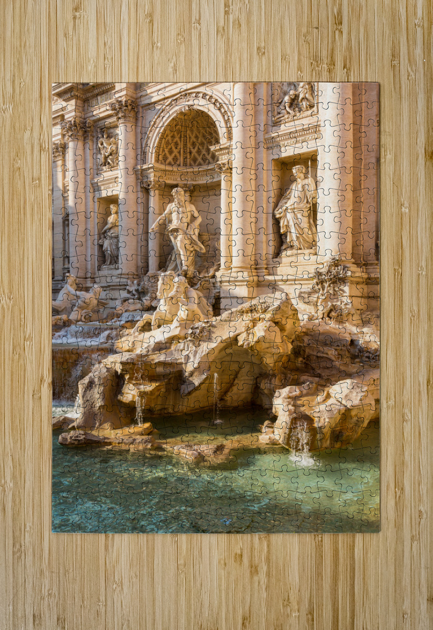 Trevi fountain details in Rome Italy Steve Heap Puzzle printing