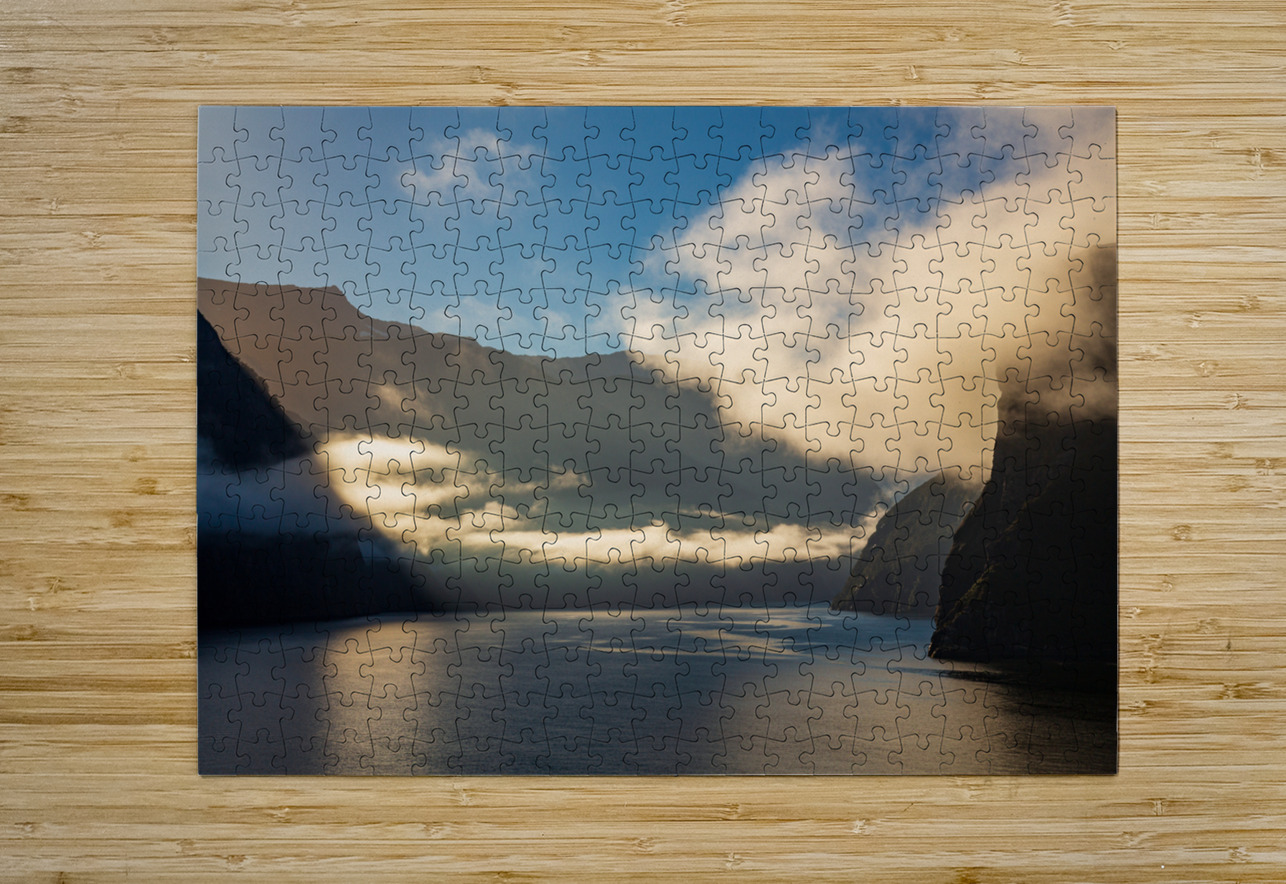 Fjord of Milford Sound in New Zealand Steve Heap Puzzle printing