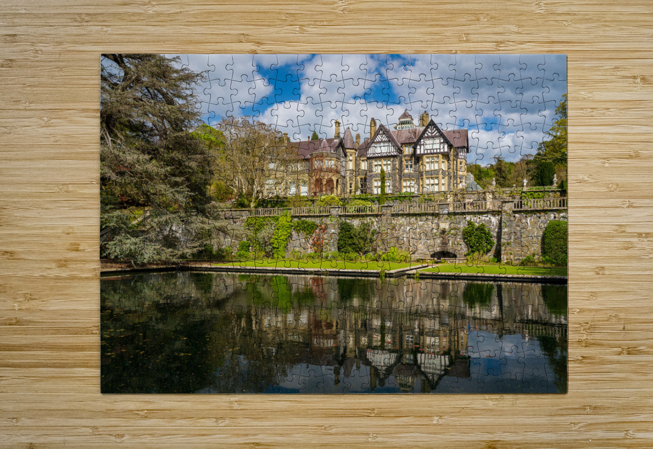 View of the manor house at Bodnant Gardens in North Wales Steve Heap Puzzle printing