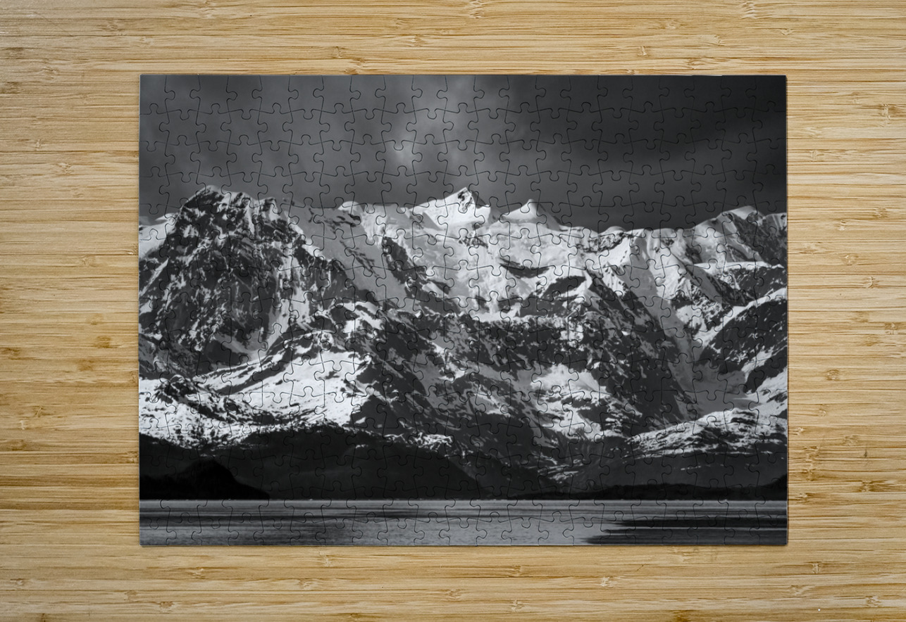 Cruise boat wake leaving Prince William Sound and Valdez Steve Heap Puzzle printing