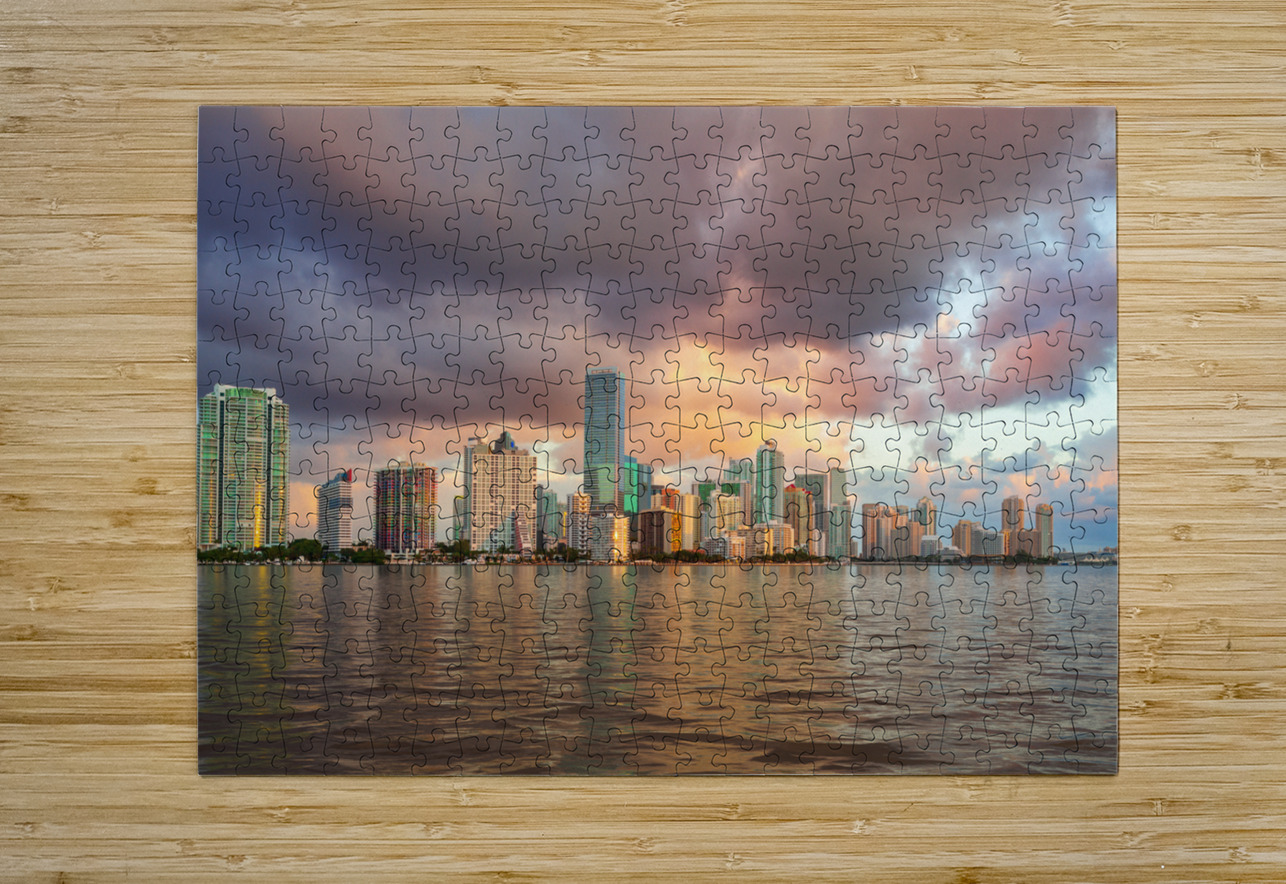 Dawn view of Miami Skyline  Steve Heap Puzzle printing