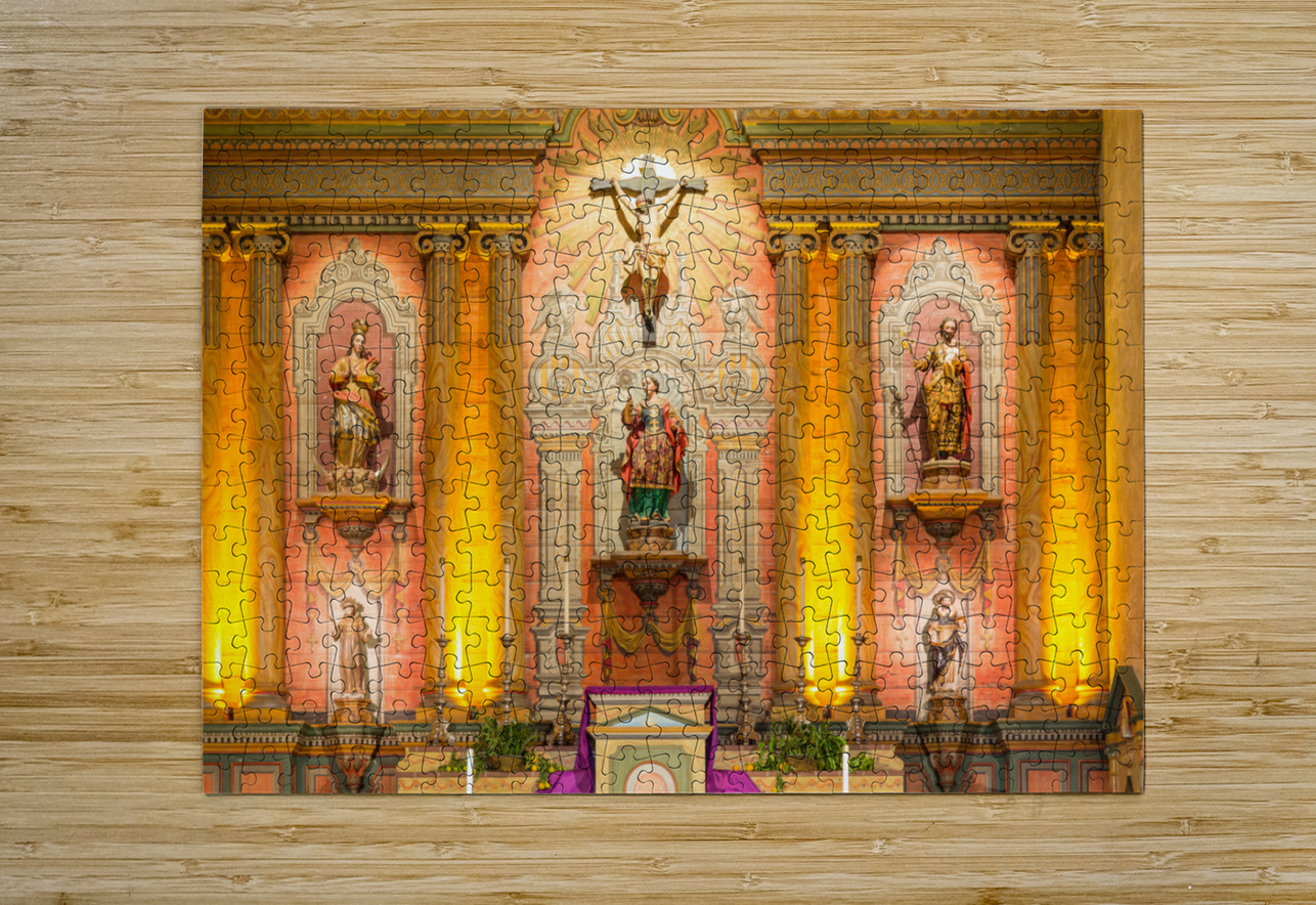 Interior of the church at Santa Barbara Mission Steve Heap Puzzle printing