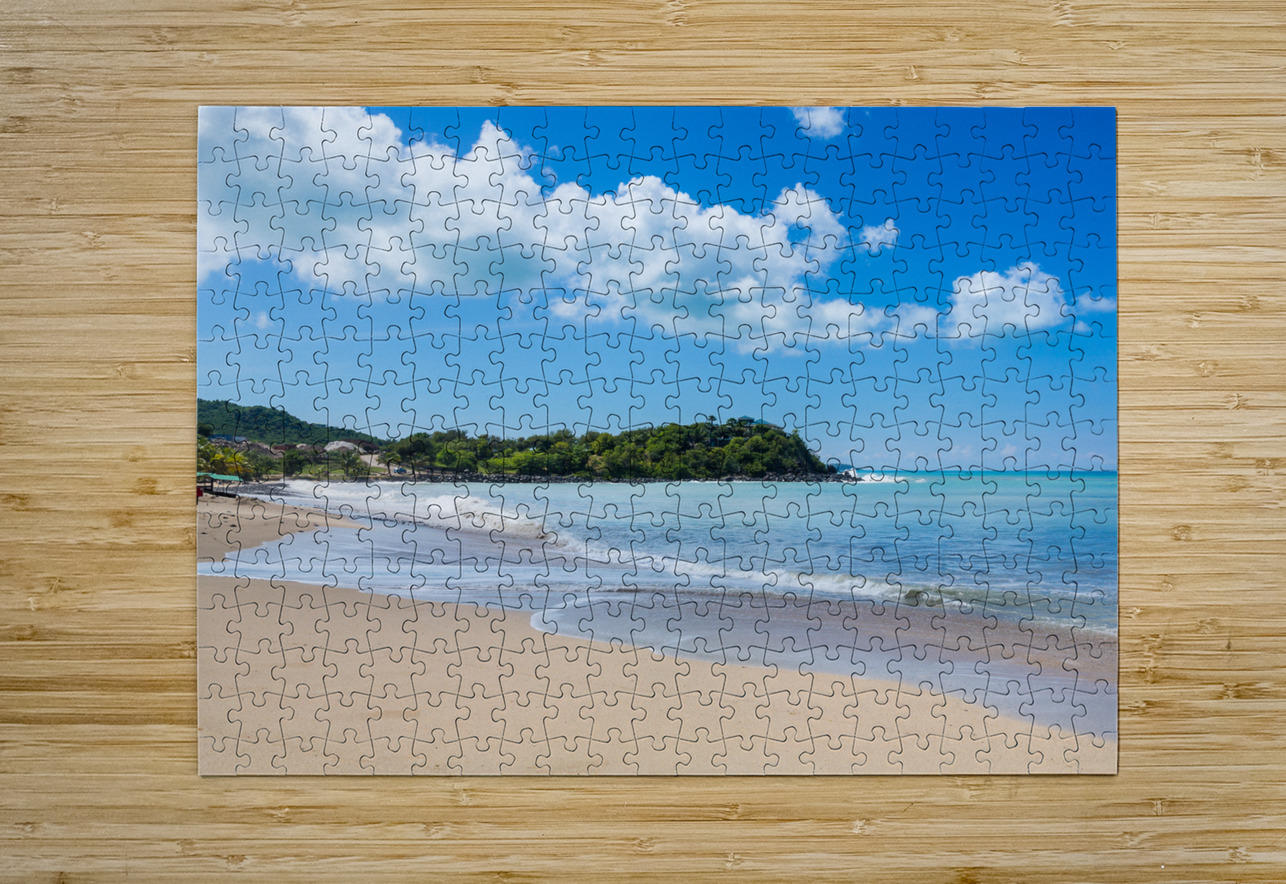 Friars bay on St Martin in Caribbean Steve Heap Puzzle printing