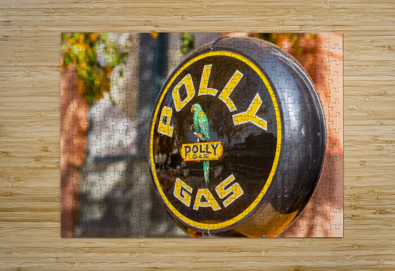 Reflections in Polly Gas pump Steve Heap Puzzle printing