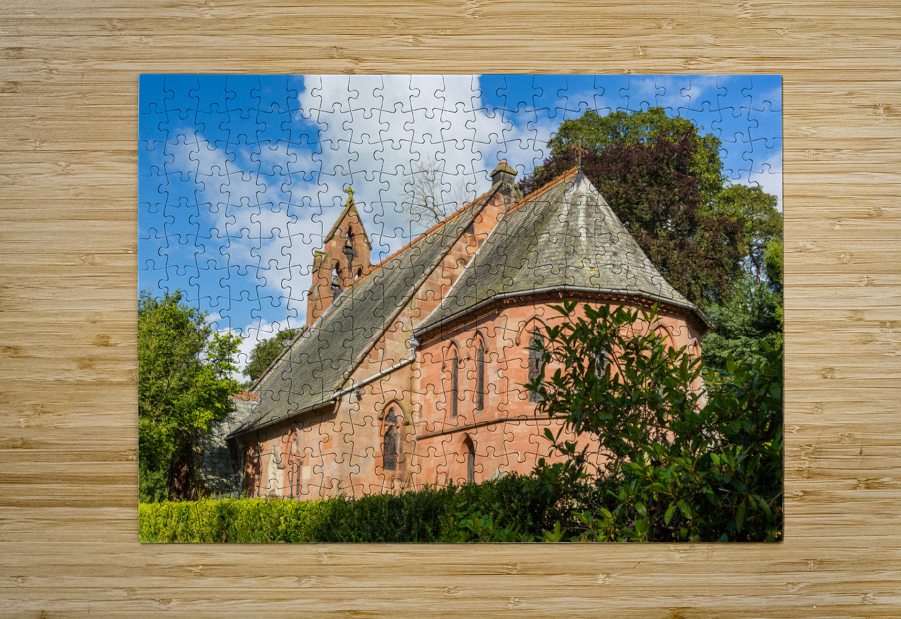 St Hilary Church Erbistock by River Dee Steve Heap Puzzle printing