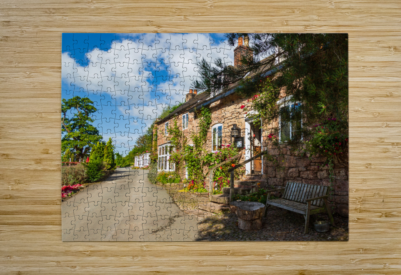 Ancient pub or restaurant on small road Steve Heap Puzzle printing