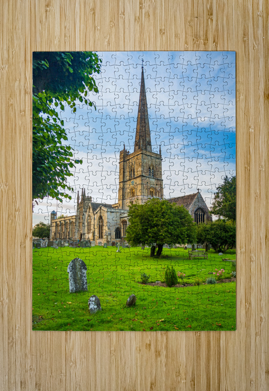 Church and graveyard in Burford in Cotswolds Steve Heap Puzzle printing