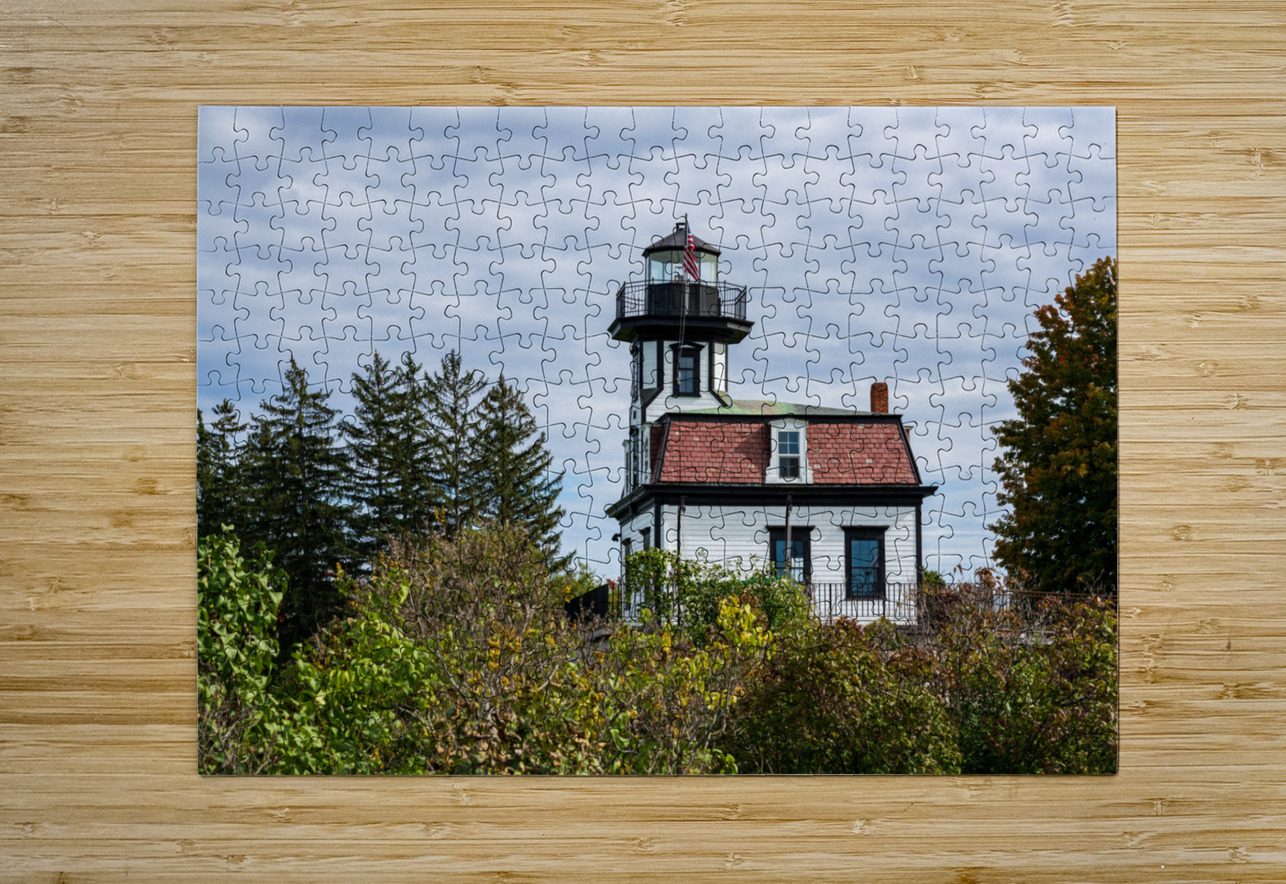 Old Colchester Reef lighthouse in Shelburne Steve Heap Puzzle printing