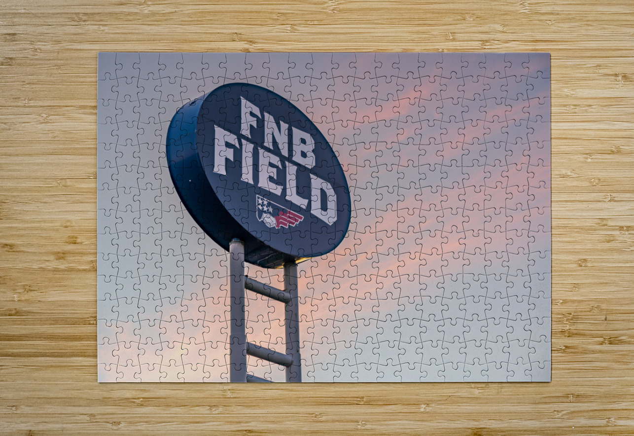 Signpost for the FNB Field in Harrisburg home of the Senators Steve Heap Puzzle printing