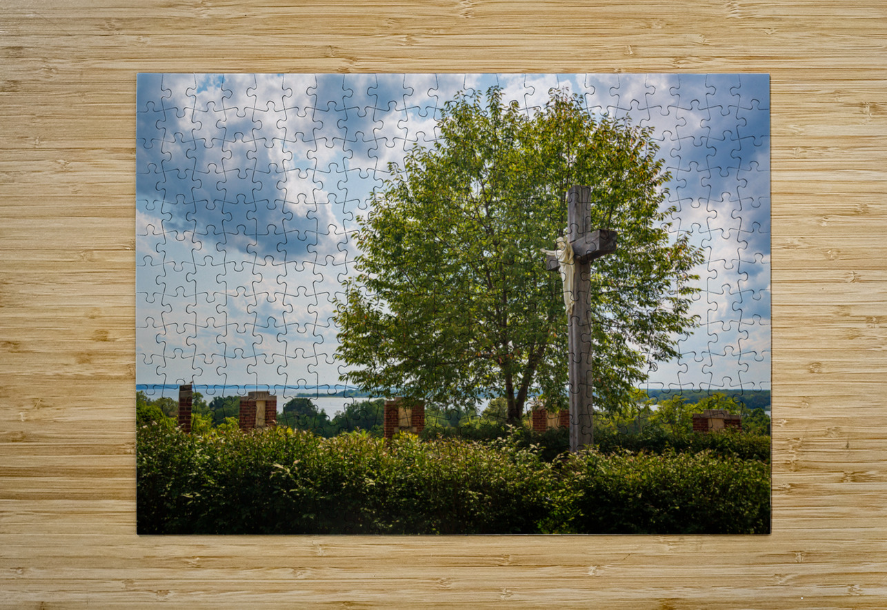 Statue of Jesus at Port Tobacco Maryland Steve Heap Puzzle printing