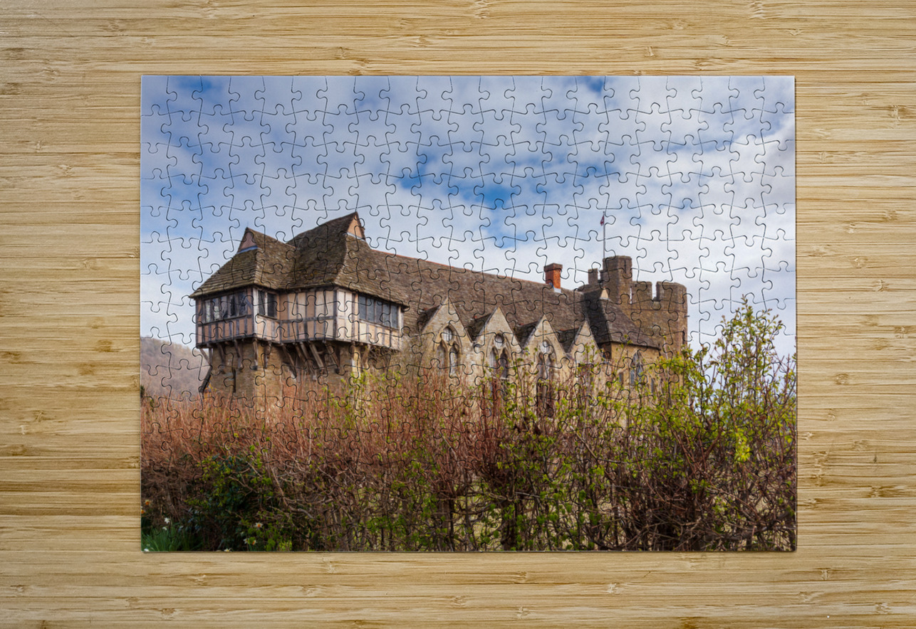Stokesay Castle in Shropshire surrounded by hedge Steve Heap Puzzle printing